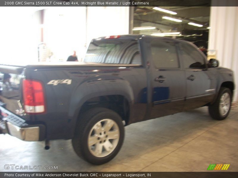 Midnight Blue Metallic / Light Cashmere 2008 GMC Sierra 1500 SLT Crew Cab 4x4