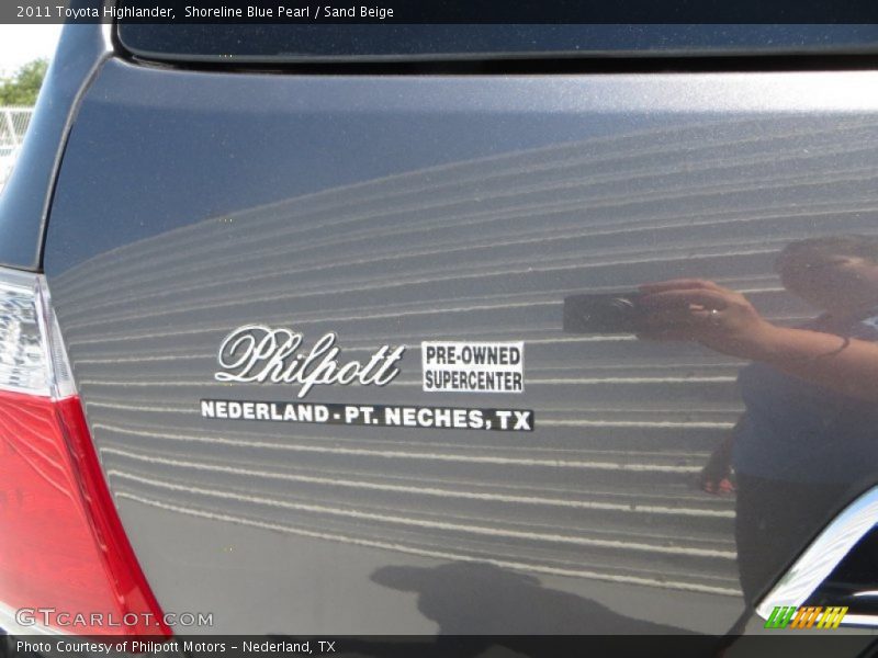 Shoreline Blue Pearl / Sand Beige 2011 Toyota Highlander