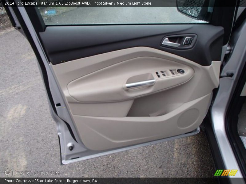 Ingot Silver / Medium Light Stone 2014 Ford Escape Titanium 1.6L EcoBoost 4WD