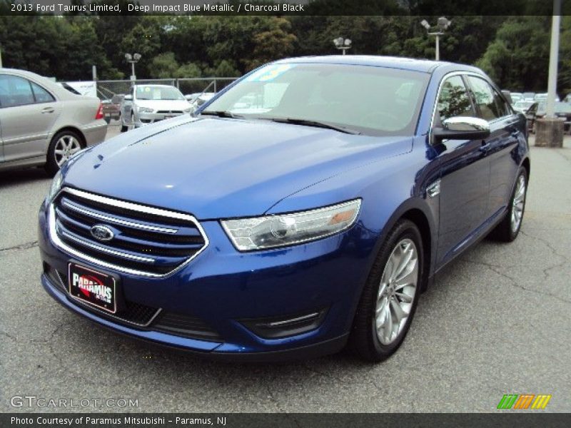 Deep Impact Blue Metallic / Charcoal Black 2013 Ford Taurus Limited