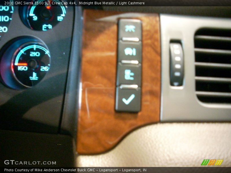 Midnight Blue Metallic / Light Cashmere 2008 GMC Sierra 1500 SLT Crew Cab 4x4