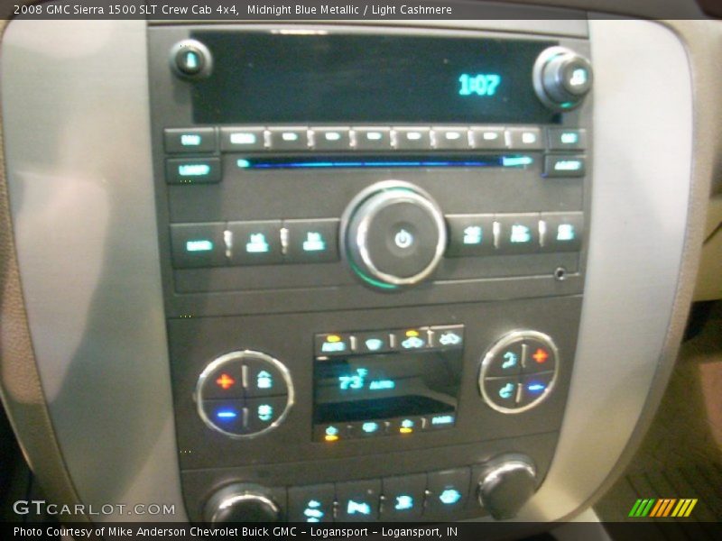 Midnight Blue Metallic / Light Cashmere 2008 GMC Sierra 1500 SLT Crew Cab 4x4