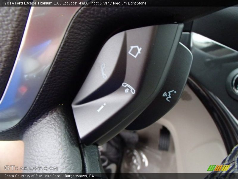 Ingot Silver / Medium Light Stone 2014 Ford Escape Titanium 1.6L EcoBoost 4WD