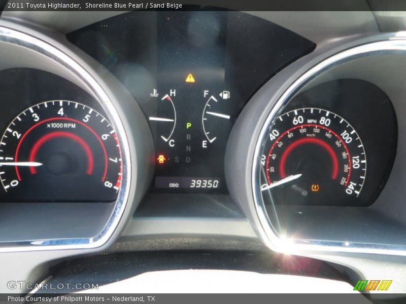 Shoreline Blue Pearl / Sand Beige 2011 Toyota Highlander