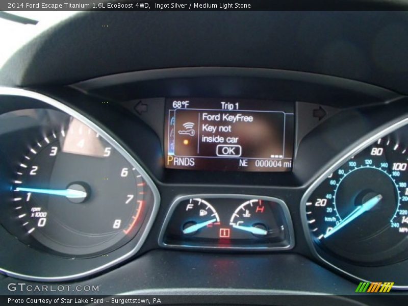 Ingot Silver / Medium Light Stone 2014 Ford Escape Titanium 1.6L EcoBoost 4WD