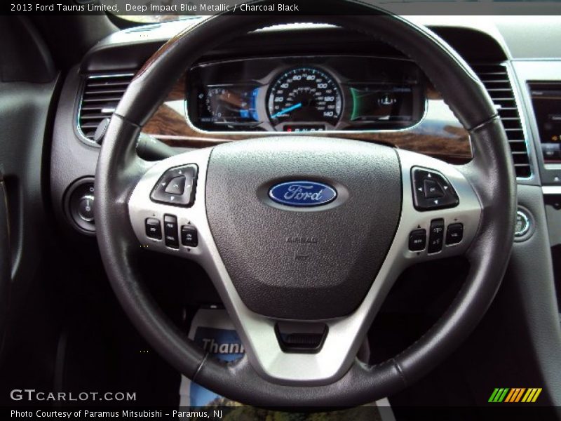 Deep Impact Blue Metallic / Charcoal Black 2013 Ford Taurus Limited