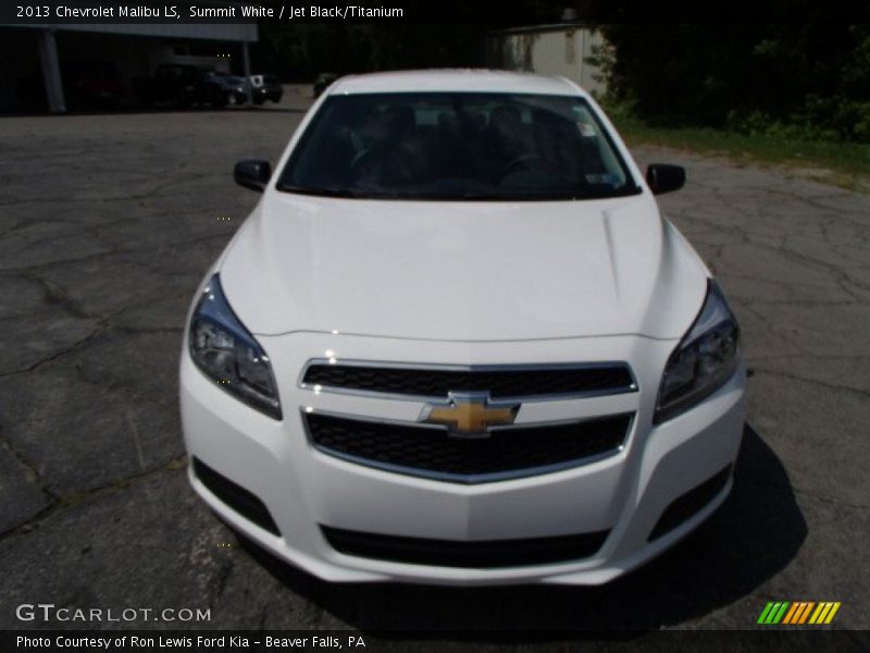 Summit White / Jet Black/Titanium 2013 Chevrolet Malibu LS