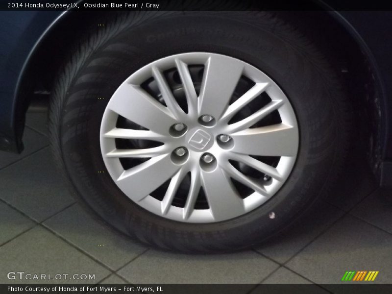 Obsidian Blue Pearl / Gray 2014 Honda Odyssey LX