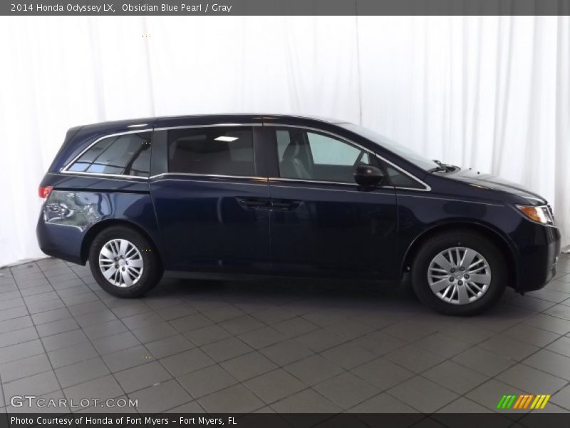 Obsidian Blue Pearl / Gray 2014 Honda Odyssey LX