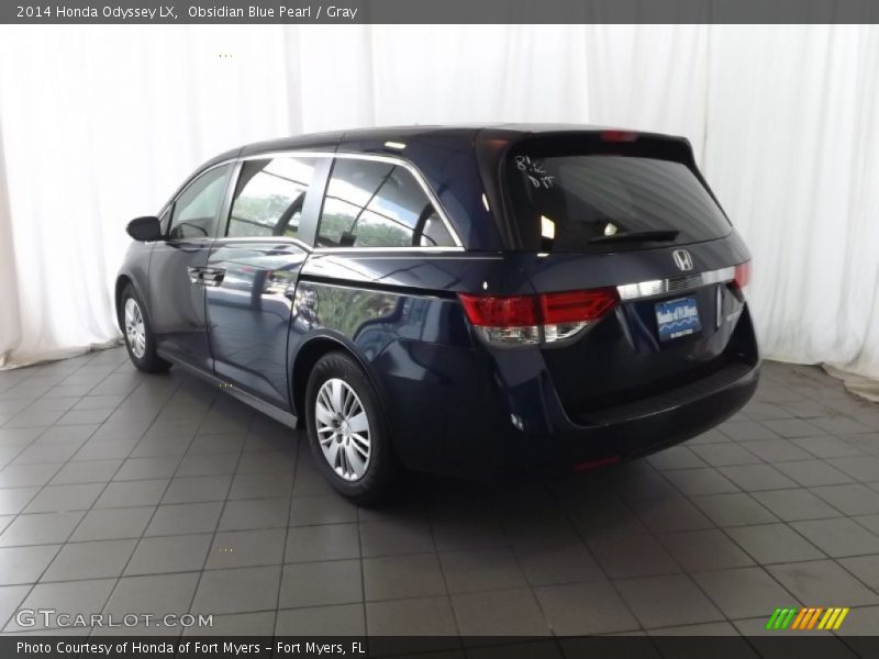 Obsidian Blue Pearl / Gray 2014 Honda Odyssey LX