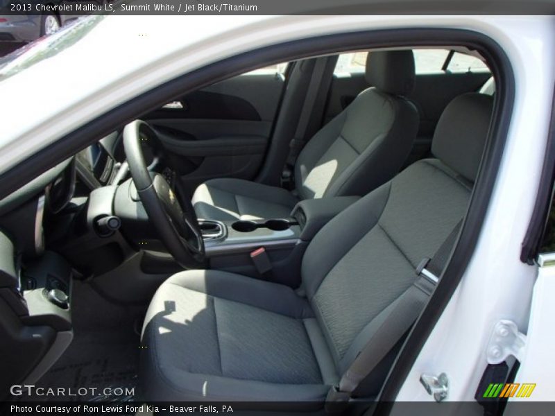 Summit White / Jet Black/Titanium 2013 Chevrolet Malibu LS