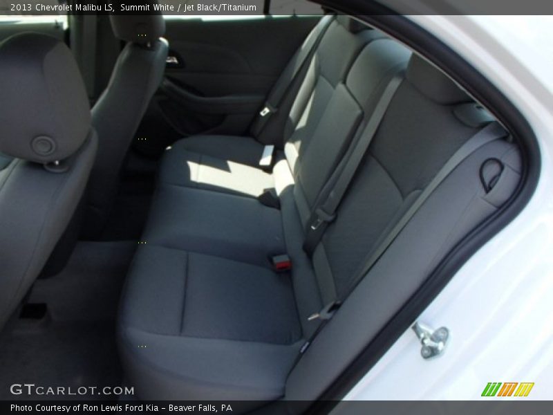 Summit White / Jet Black/Titanium 2013 Chevrolet Malibu LS