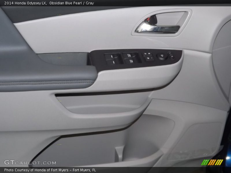 Obsidian Blue Pearl / Gray 2014 Honda Odyssey LX