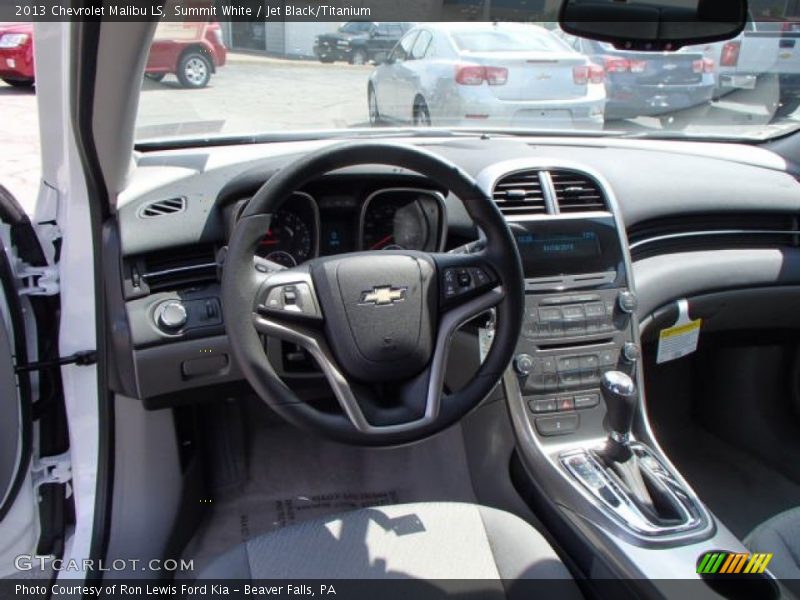 Summit White / Jet Black/Titanium 2013 Chevrolet Malibu LS
