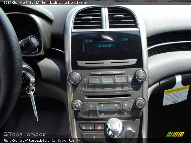 Summit White / Jet Black/Titanium 2013 Chevrolet Malibu LS