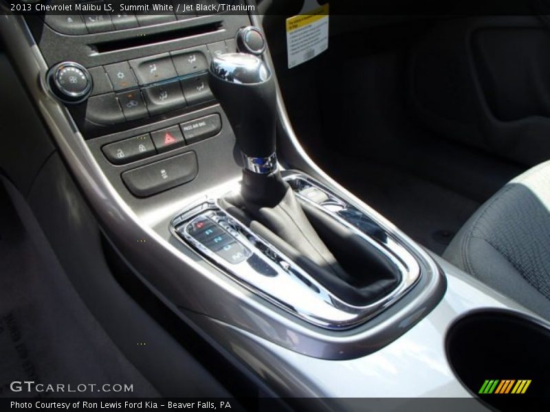 Summit White / Jet Black/Titanium 2013 Chevrolet Malibu LS