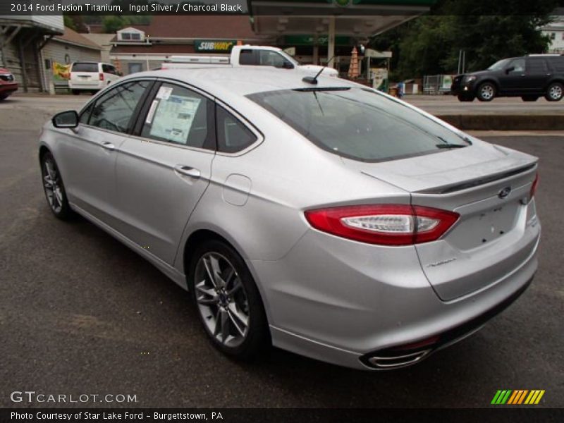 Ingot Silver / Charcoal Black 2014 Ford Fusion Titanium