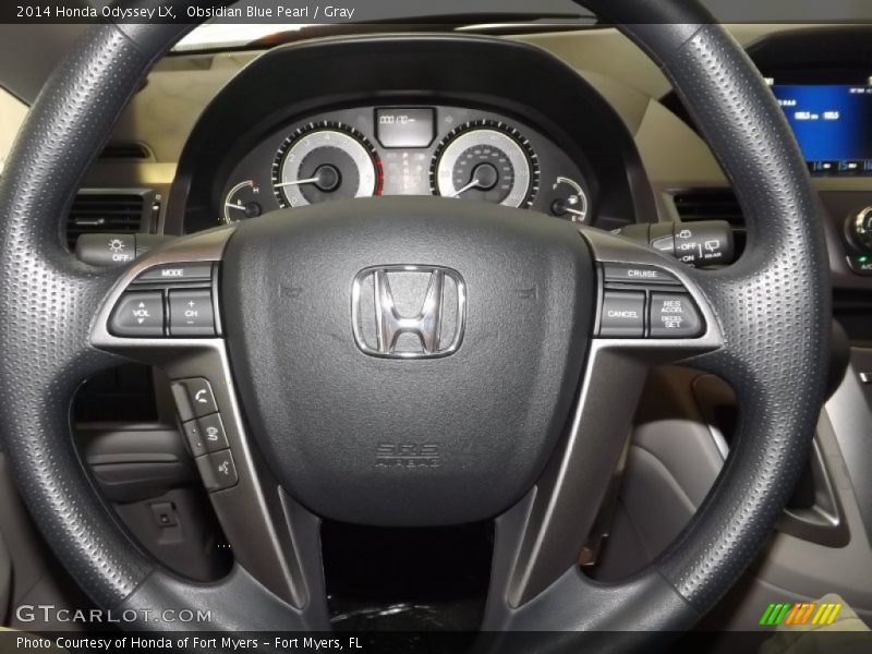 Obsidian Blue Pearl / Gray 2014 Honda Odyssey LX