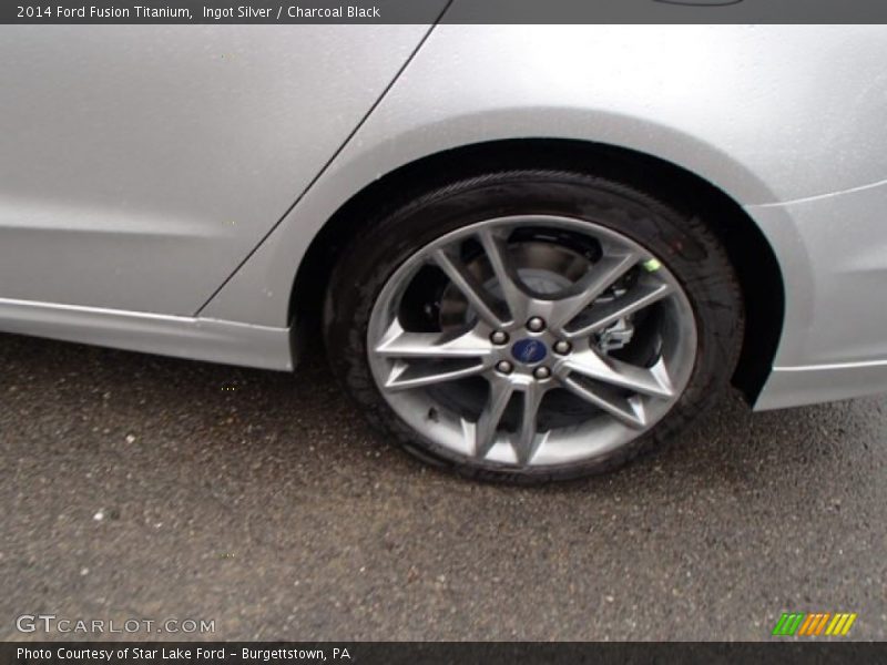Ingot Silver / Charcoal Black 2014 Ford Fusion Titanium