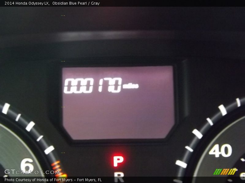 Obsidian Blue Pearl / Gray 2014 Honda Odyssey LX