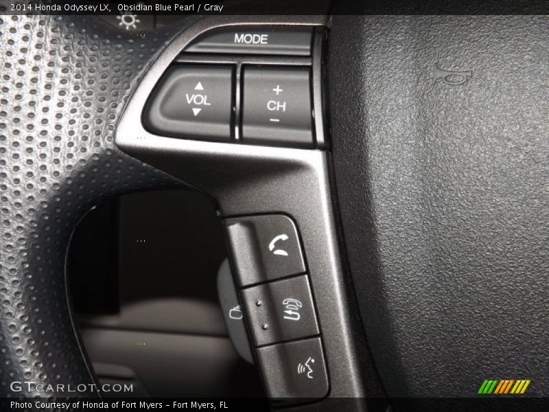 Obsidian Blue Pearl / Gray 2014 Honda Odyssey LX