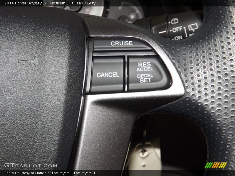 Obsidian Blue Pearl / Gray 2014 Honda Odyssey LX