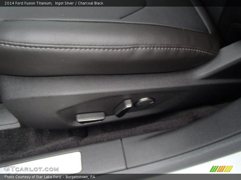 Ingot Silver / Charcoal Black 2014 Ford Fusion Titanium