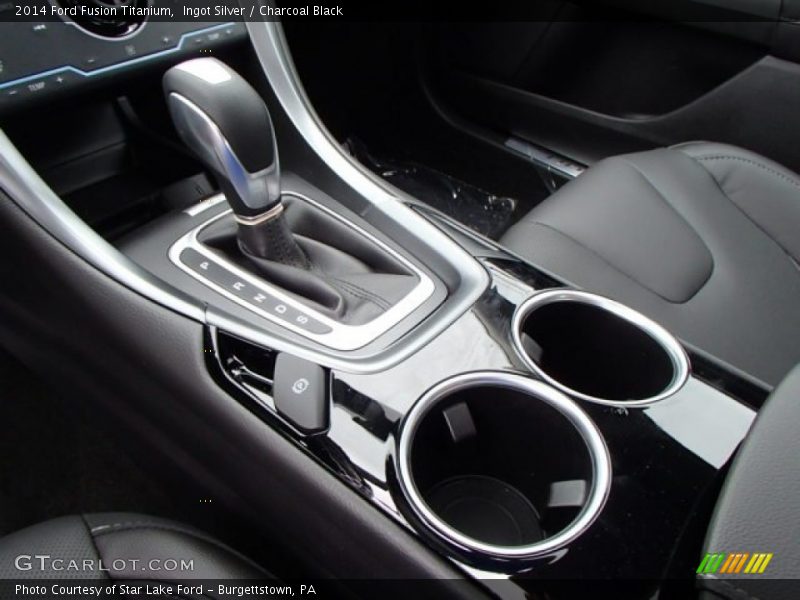 Ingot Silver / Charcoal Black 2014 Ford Fusion Titanium