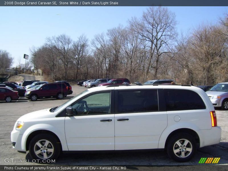 Stone White / Dark Slate/Light Shale 2008 Dodge Grand Caravan SE