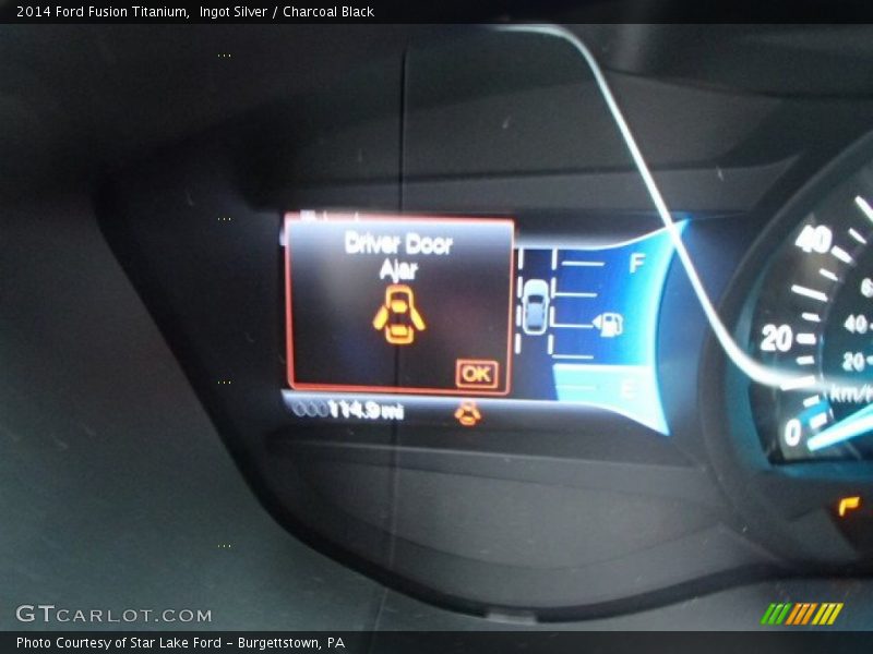 Ingot Silver / Charcoal Black 2014 Ford Fusion Titanium