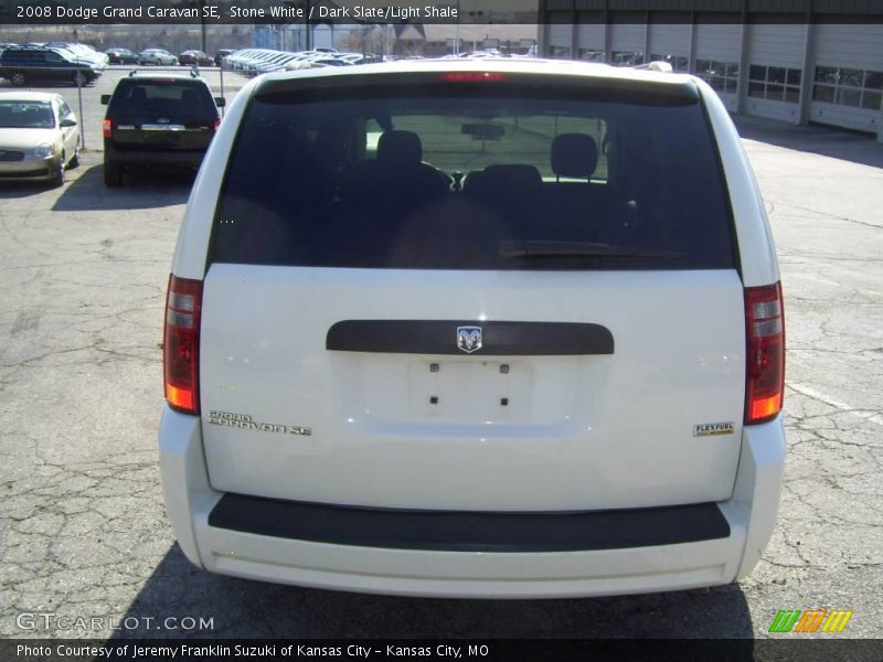 Stone White / Dark Slate/Light Shale 2008 Dodge Grand Caravan SE
