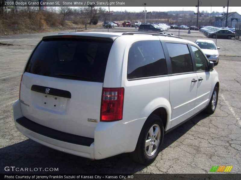 Stone White / Dark Slate/Light Shale 2008 Dodge Grand Caravan SE