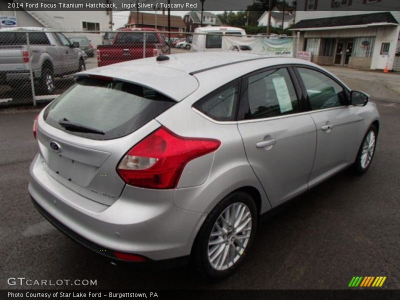 Ingot Silver / Tuscany Red 2014 Ford Focus Titanium Hatchback