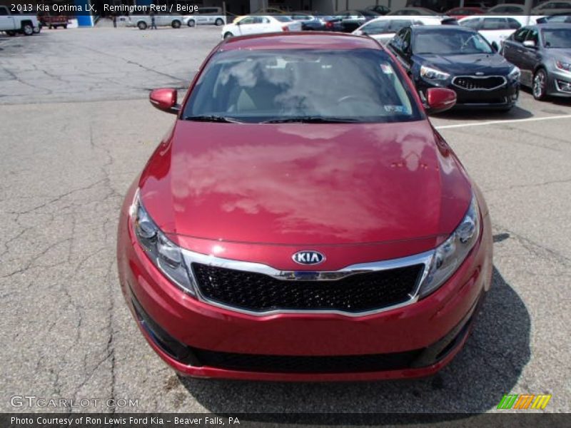 Remington Red / Beige 2013 Kia Optima LX