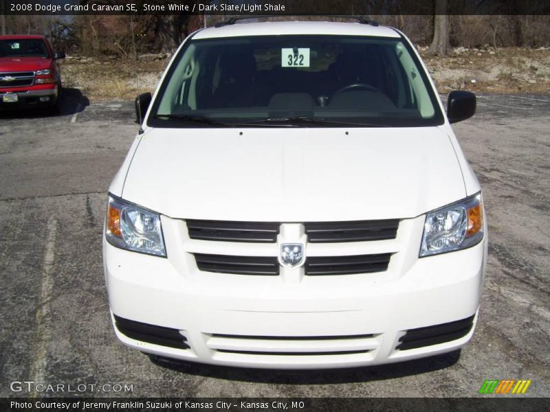 Stone White / Dark Slate/Light Shale 2008 Dodge Grand Caravan SE