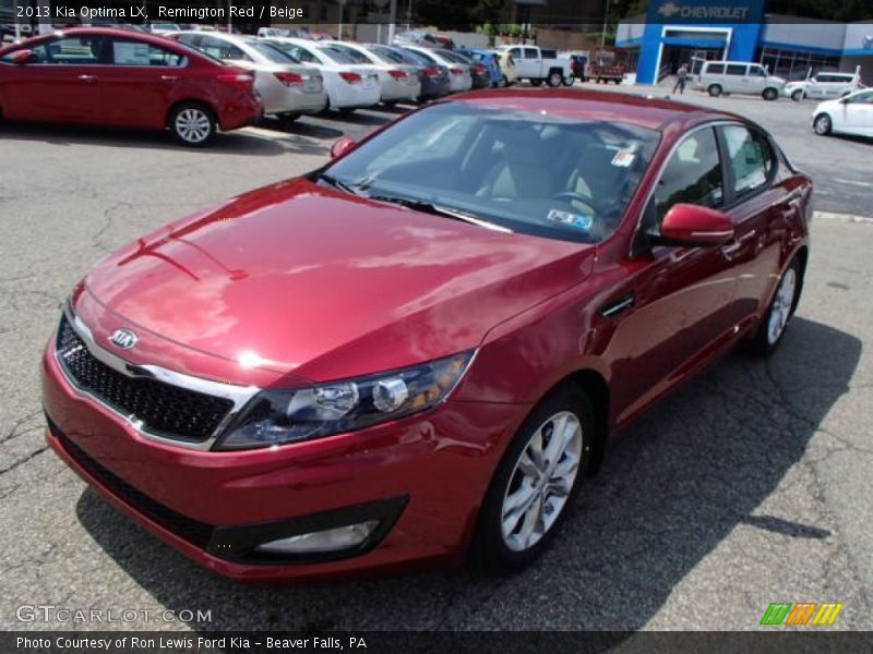 Remington Red / Beige 2013 Kia Optima LX