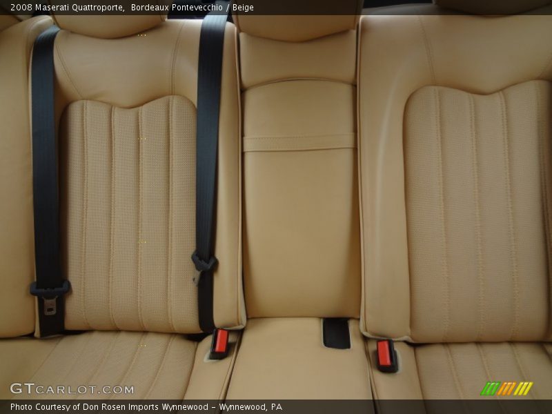 Bordeaux Pontevecchio / Beige 2008 Maserati Quattroporte