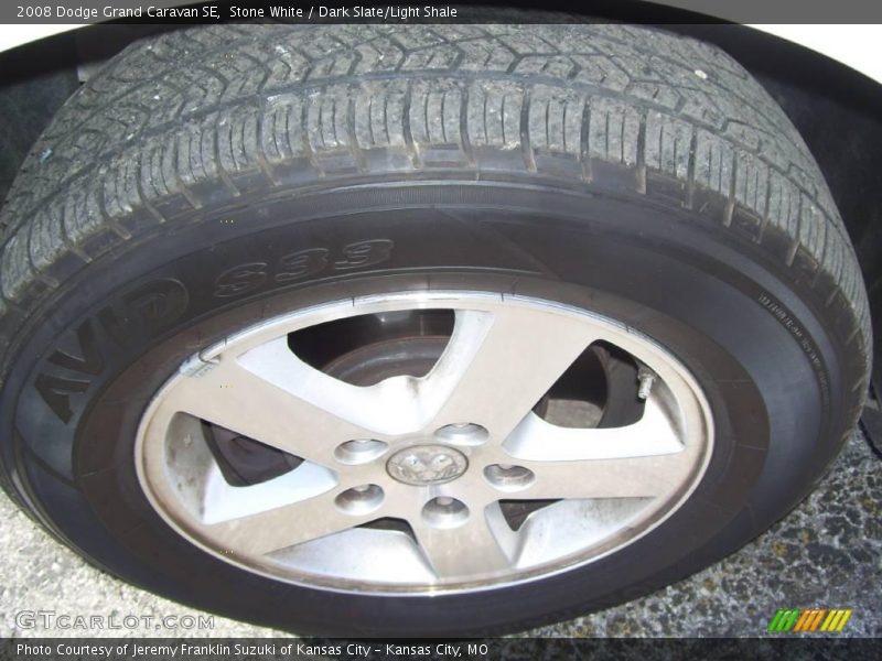 Stone White / Dark Slate/Light Shale 2008 Dodge Grand Caravan SE