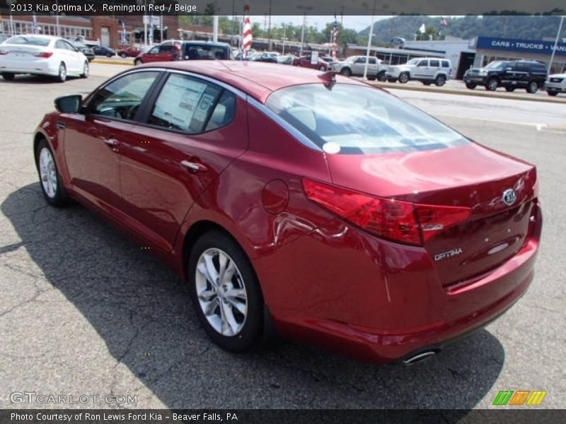 Remington Red / Beige 2013 Kia Optima LX