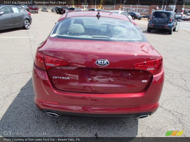 Remington Red / Beige 2013 Kia Optima LX