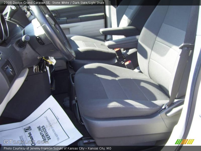 Stone White / Dark Slate/Light Shale 2008 Dodge Grand Caravan SE