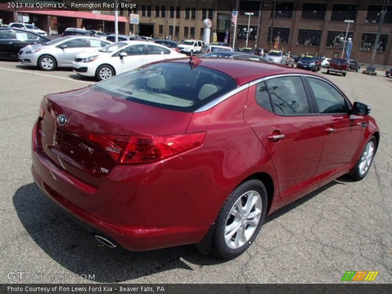 Remington Red / Beige 2013 Kia Optima LX