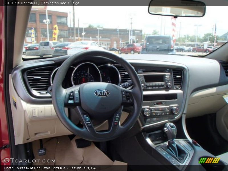 Remington Red / Beige 2013 Kia Optima LX