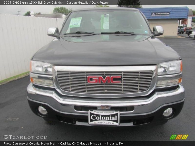 Carbon Metallic / Dark Pewter 2005 GMC Sierra 1500 SLE Crew Cab 4x4