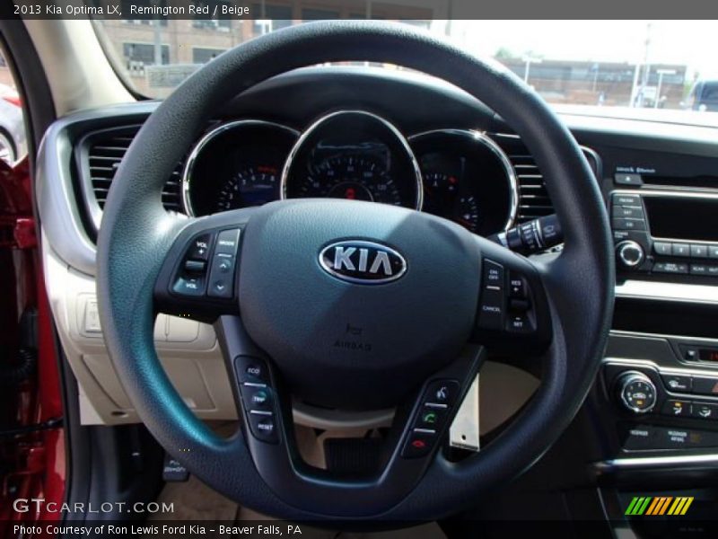 Remington Red / Beige 2013 Kia Optima LX