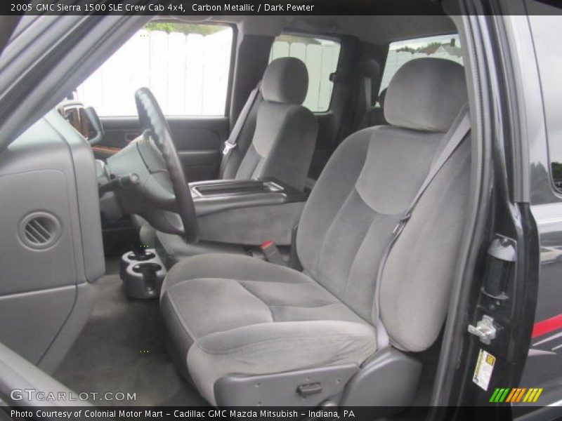  2005 Sierra 1500 SLE Crew Cab 4x4 Dark Pewter Interior
