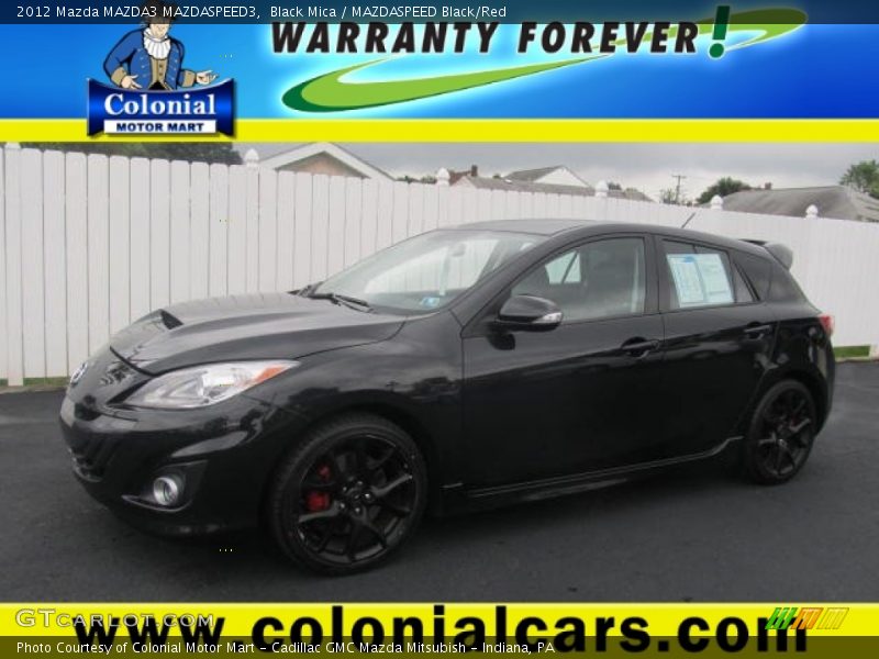 Black Mica / MAZDASPEED Black/Red 2012 Mazda MAZDA3 MAZDASPEED3
