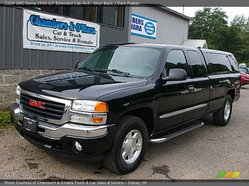 Onyx Black / Dark Pewter 2006 GMC Sierra 1500 SLT Extended Cab 4x4