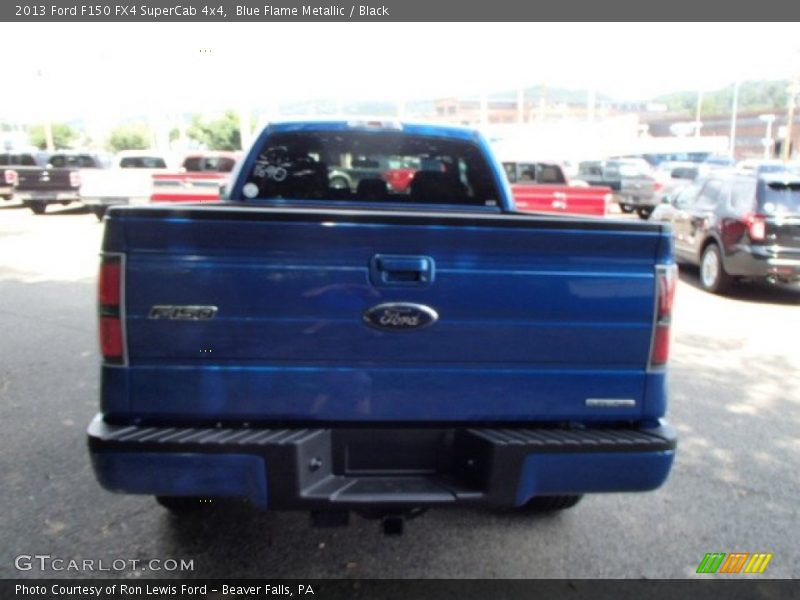 Blue Flame Metallic / Black 2013 Ford F150 FX4 SuperCab 4x4