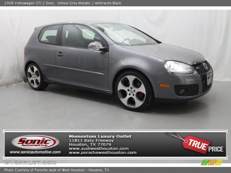 United Grey Metallic / Anthracite Black 2008 Volkswagen GTI 2 Door